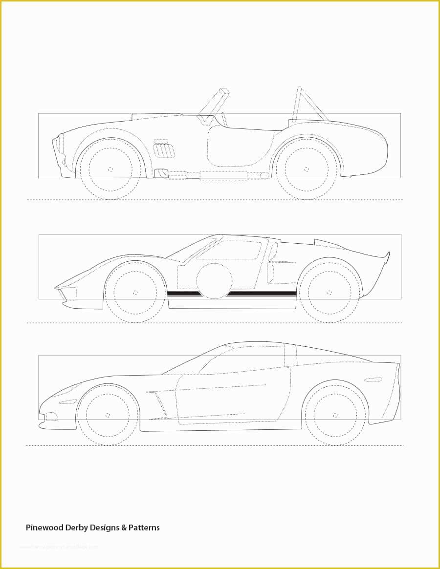 Free Pinewood Derby Car Templates Of Pinewood Derby Templates Printable ...