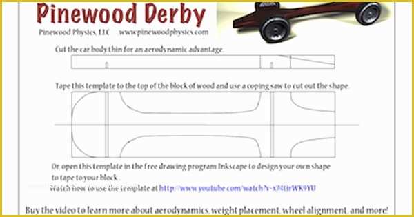 Free Pinewood Derby Car Templates Of Pinewood Derby Templates