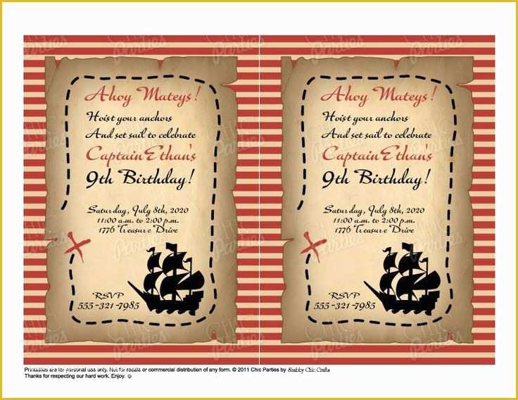 Free Pirate Invitation Template Of Best 25 Pirate Invitations Ideas On Pinterest