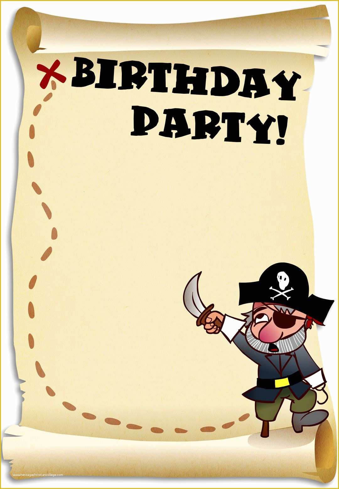 Free Pirate Invitation Template Of Free Printable Birthday Pirates Invitation
