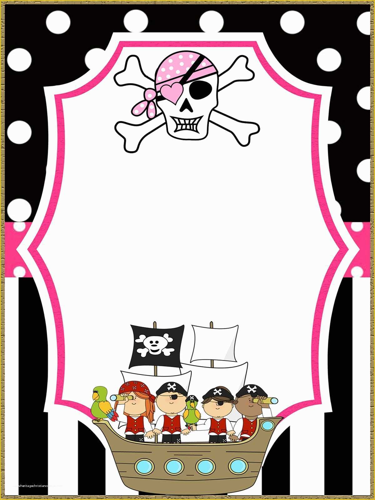 Free Pirate Invitation Template Of Free Printable Pirate Template