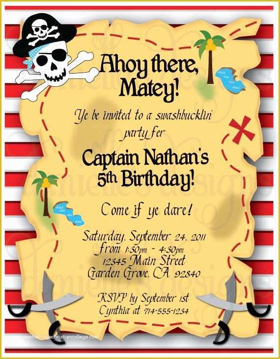 Free Pirate Invitation Template Of Pinterest • the World’s Catalog Of Ideas