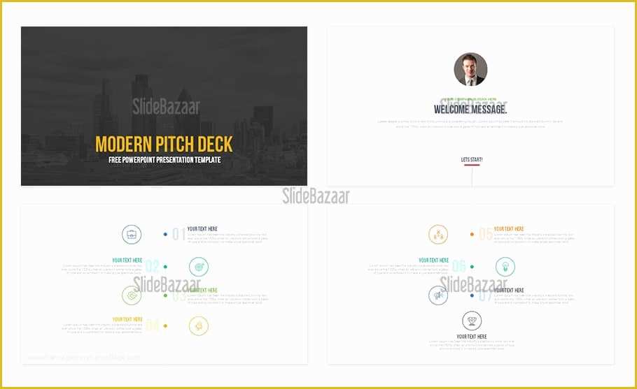 Free Pitch Deck Template Of Free Pitch Deck Powerpoint Template for Modern Presentation