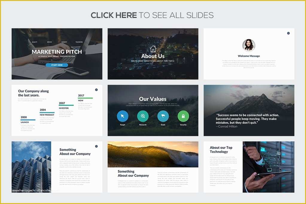 Free Pitch Deck Template Of Marketing Pitch Deck Powerpoint Template – Slideforest