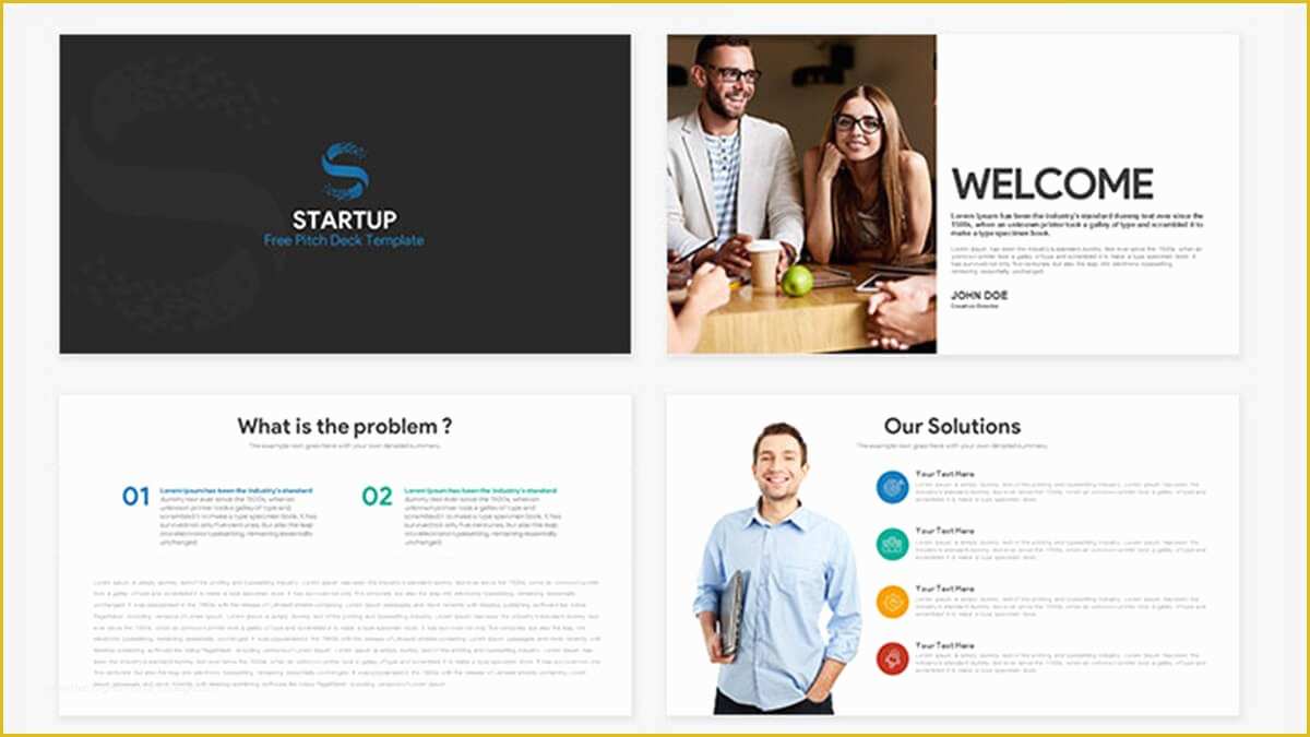 Free Pitch Deck Template Of Startup Pitch Deck Free Powerpoint Template
