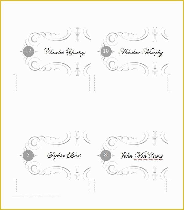 Free Place Card Template Of 5 Printable Place Card Templates & Designs