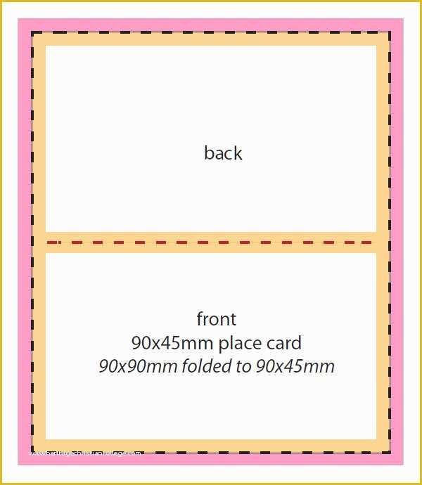 Free Place Card Template Of 7 Place Card Templates