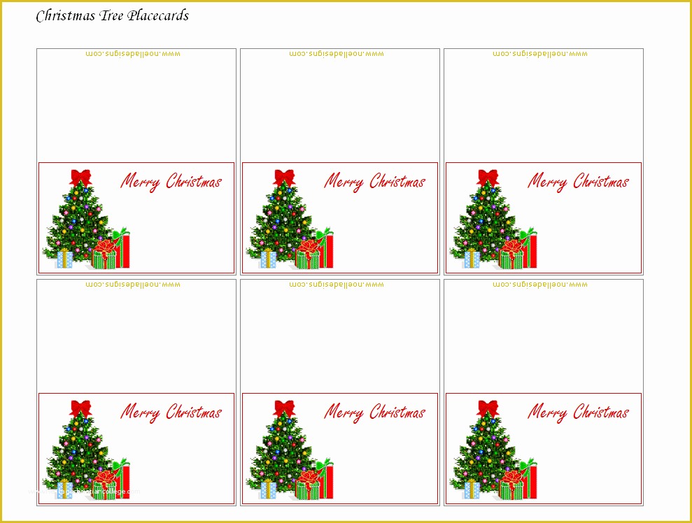 Free Place Card Template Of 9 Best Of Printable Christmas Name Cards Free