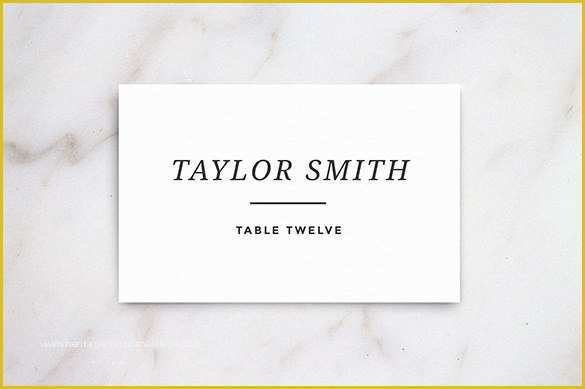 Free Place Card Template Of Name Card Templates 17 Free Printable Word Pdf Psd