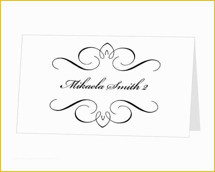 Free Place Card Template Of Pinterest