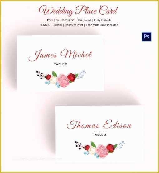 Free Place Card Template Of Place Card Template Free Download Beautiful Template