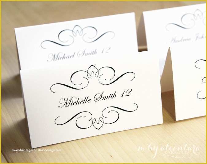 Free Place Card Template Of Printable Place Card Template Instant Download Escort