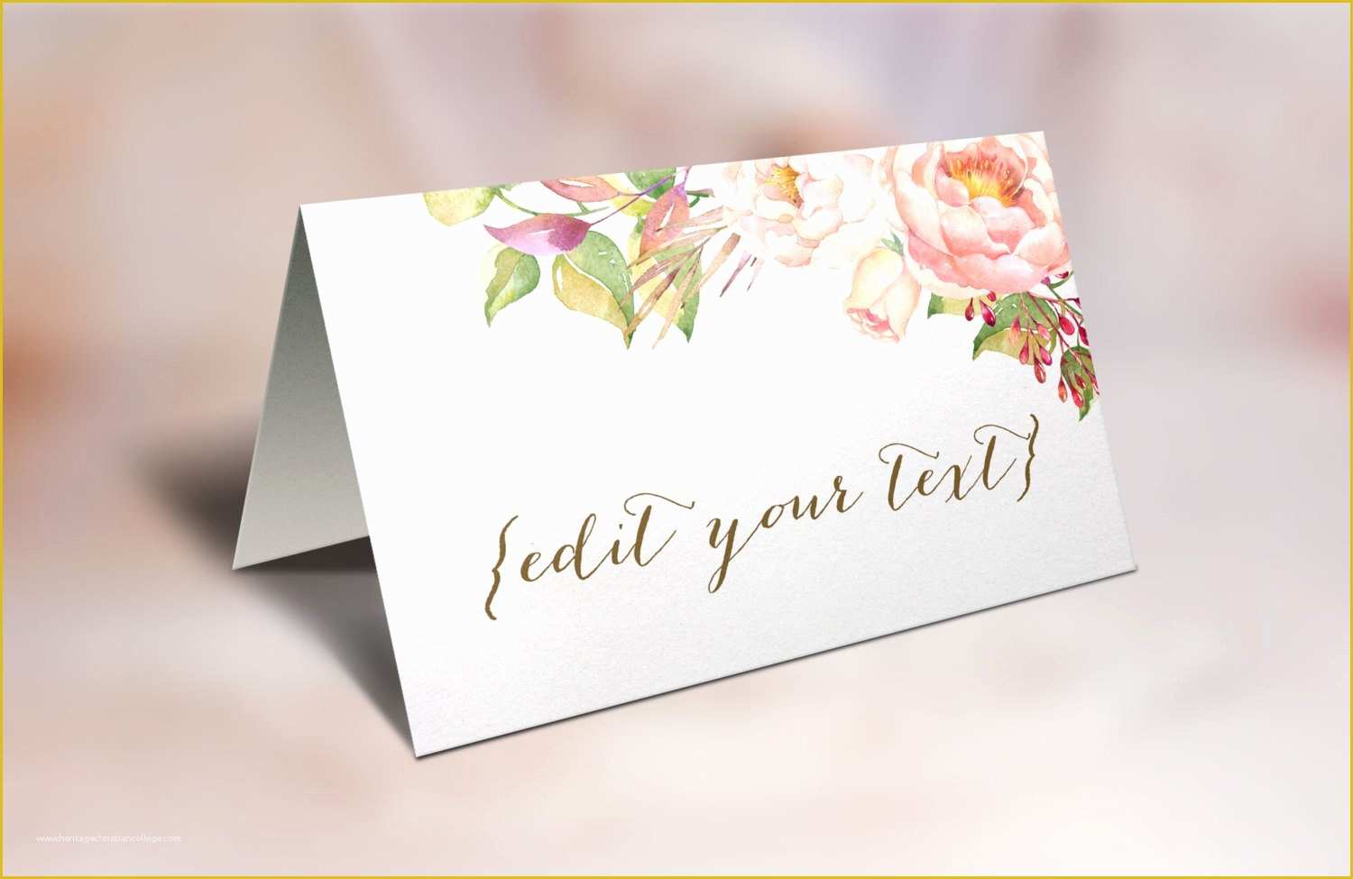 Free Place Card Template Of Printable Place Cards Wedding Place Cards Floral Place Cards