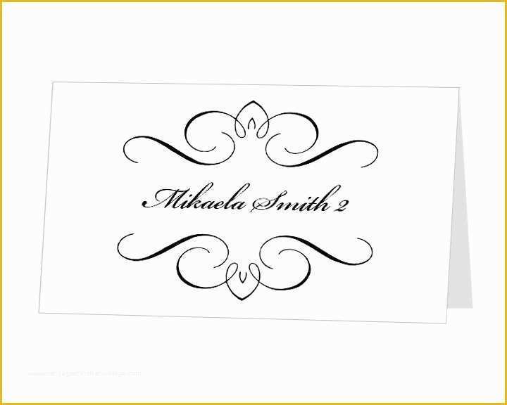 Free Place Card Template Word Of 9 Best Of Place Card Template Word Diy Wedding