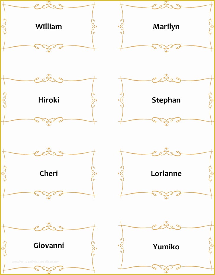 Free Place Card Template Word Of Place Card Template Template Free Download