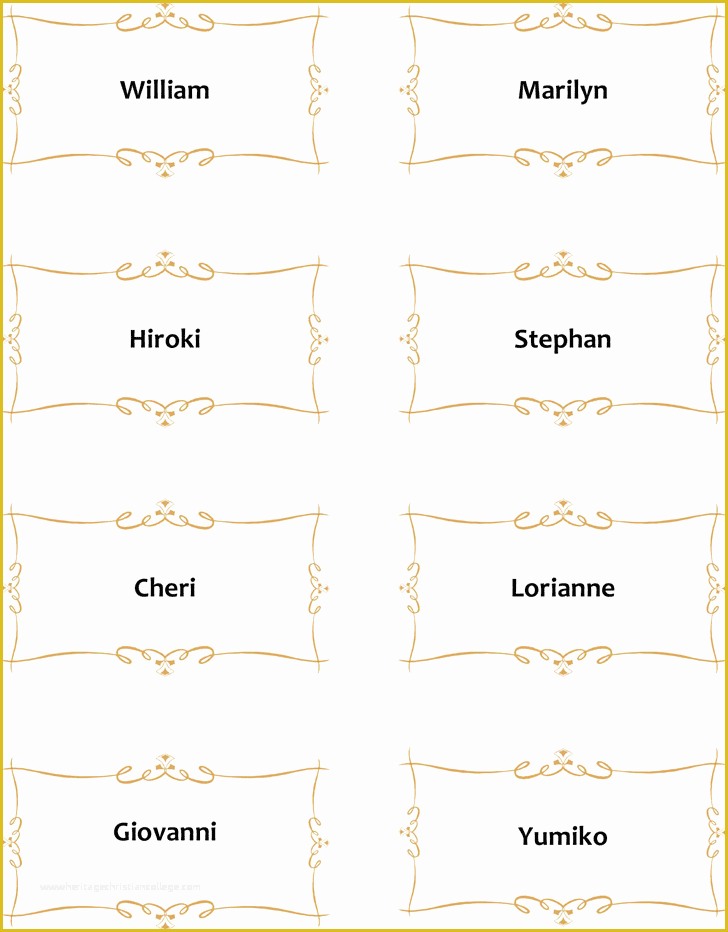 Free Place Card Template Word Of Place Card Template Template Free Download