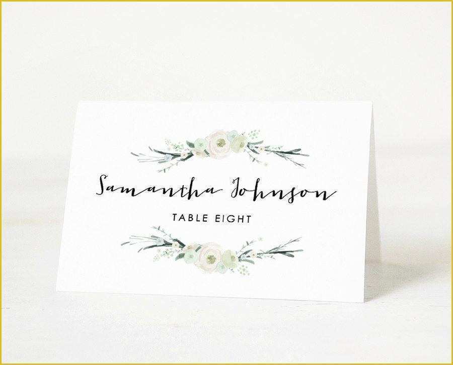 Free Place Card Template Word Of Printable Place Card Template Wedding Place Card Name