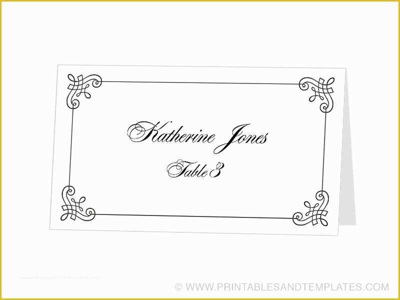 Free Place Card Template Word Of Tent Card Template