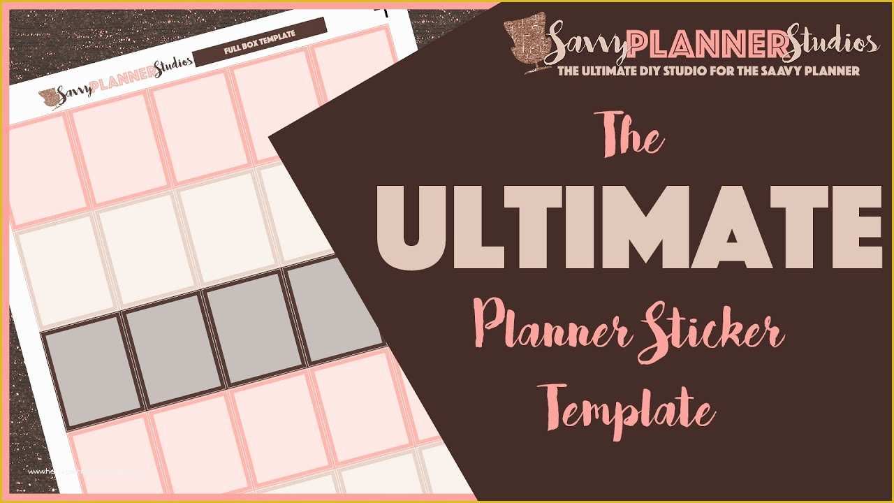 Free Planner Sticker Template Of Diy Planner Sticker Template Tutorial