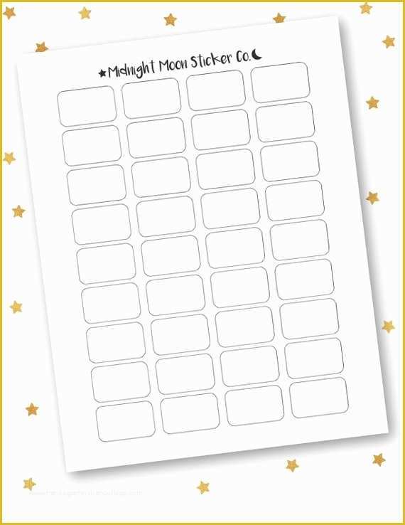 Free Planner Sticker Template Of Diy Printable Template Planner Stickers Blank Half Boxes