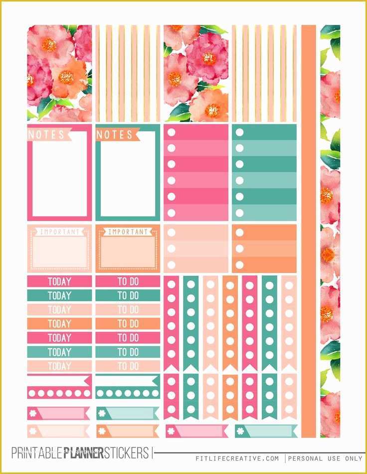 Free Planner Sticker Template Of Free Printable Planner Stickers Uma Printable