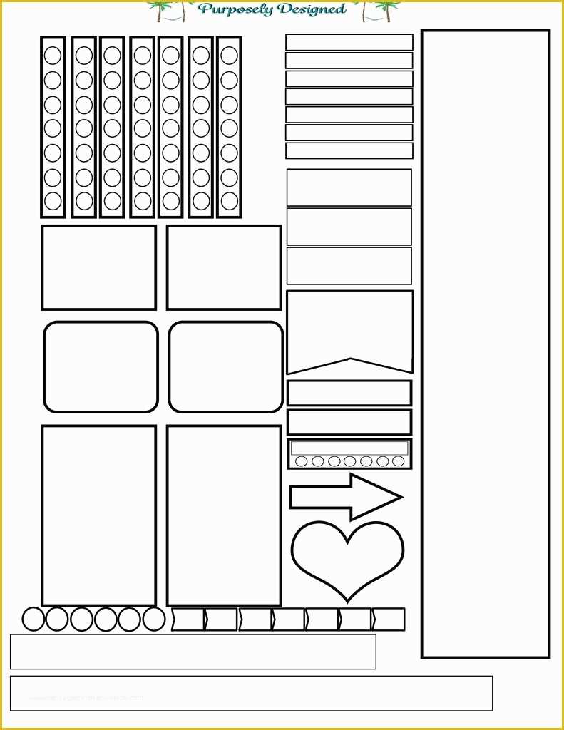 Free Planner Sticker Template Of Planner Stickers Template