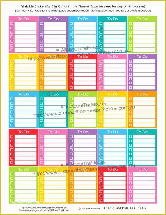 Free Planner Sticker Template Of to Do List Checklist Planner Stickers Printable Calendar