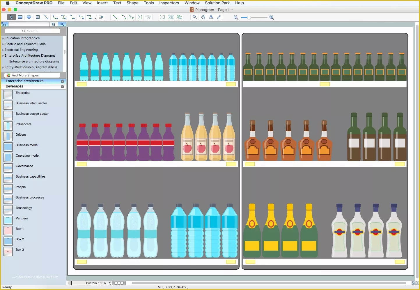 optical retail planogram