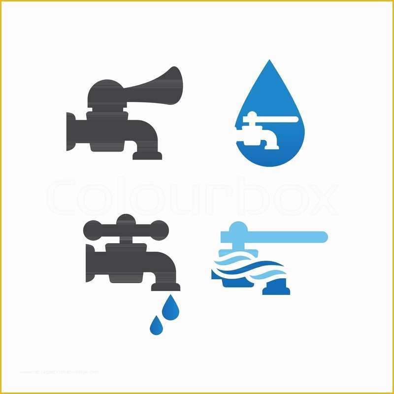 Free Plumbing Logo Templates Of Illustration Of Faucet Plumbing Logo Design Template