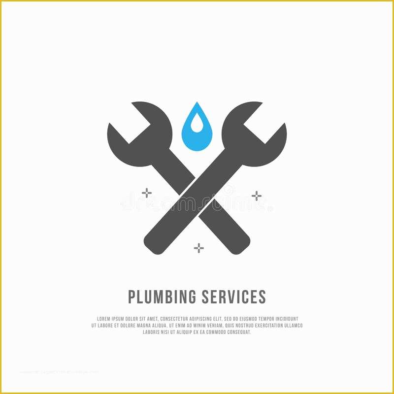 Free Plumbing Logo Templates Of Modern Flat Style Logo for Plumber Handyman Plumbing