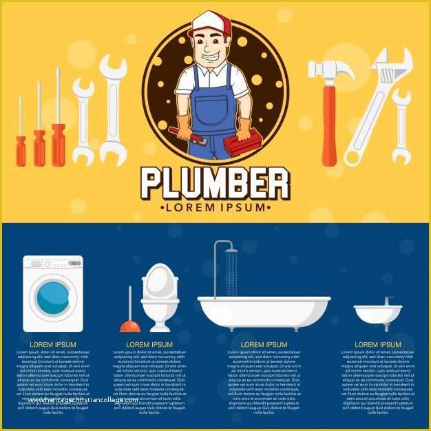 Free Plumbing Logo Templates Of Plumber Flyer Design Vector