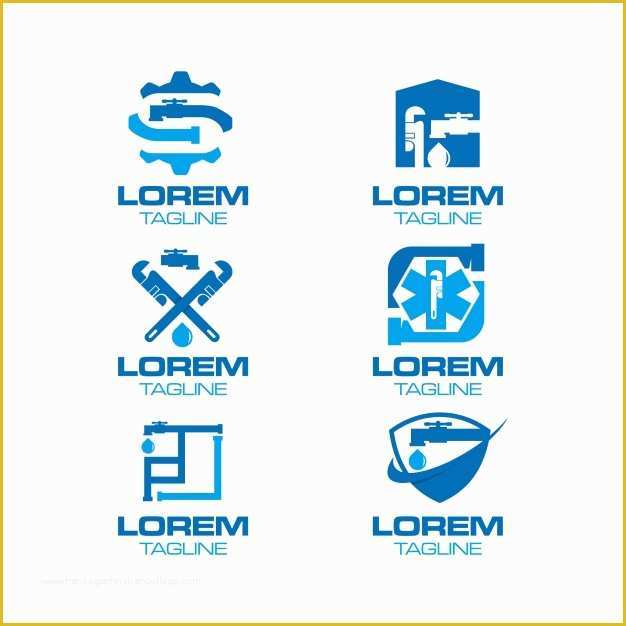 Free Plumbing Logo Templates Of Plumbing Logo Collection Vector