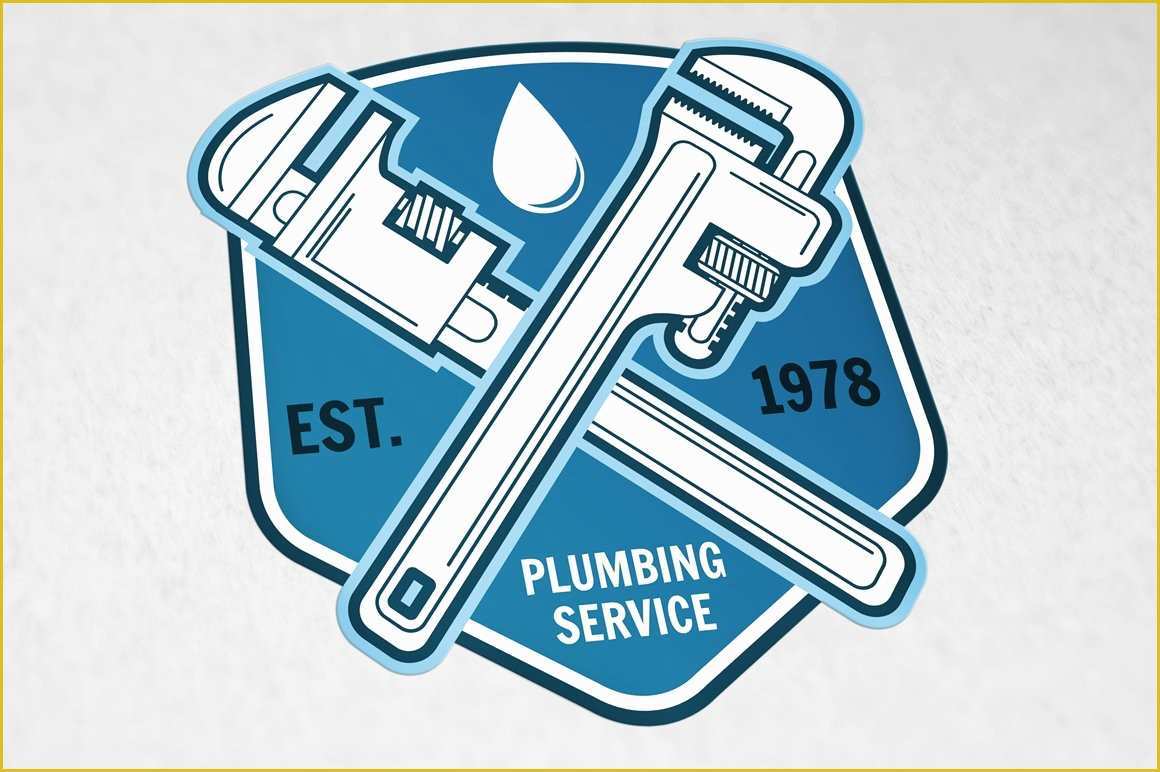 Free Plumbing Logo Templates Of Plumbing Service Logo Logo Templates Creative Market