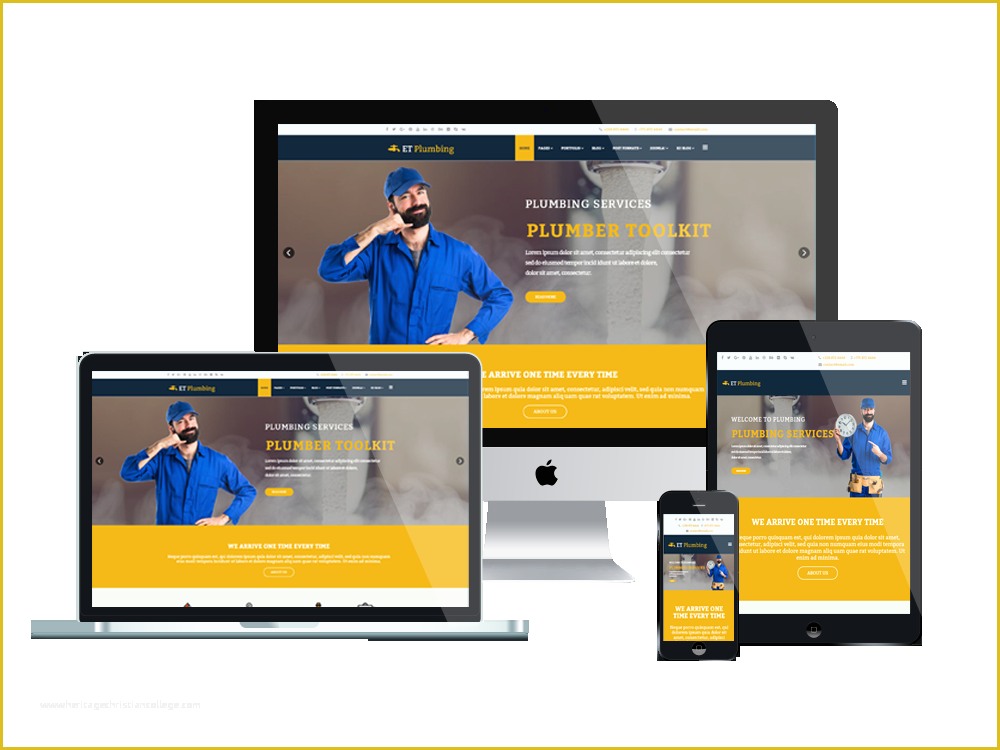 Free Plumbing Templates Of Et Plumbing – Free Responsive Plumbing Website Template