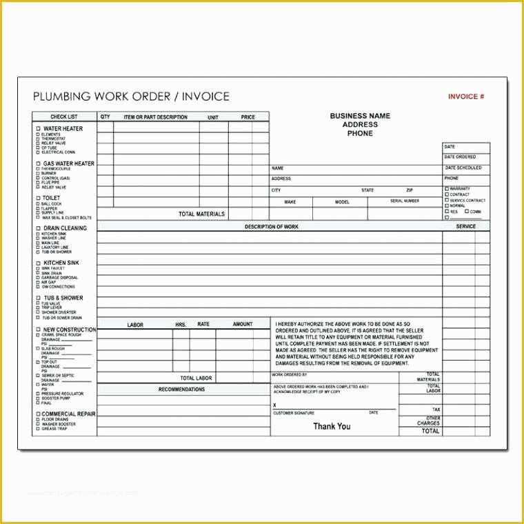 Free Plumbing Templates Of Free Plumbing Invoice Template – Huxos