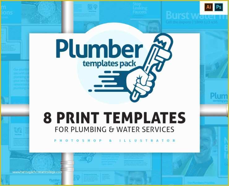 Free Plumbing Templates Of Plumbing Service Flyer Template for Shop