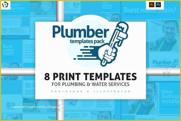 Free Plumbing Templates Of Plumbing Service Templates Pack Flyer Templates On