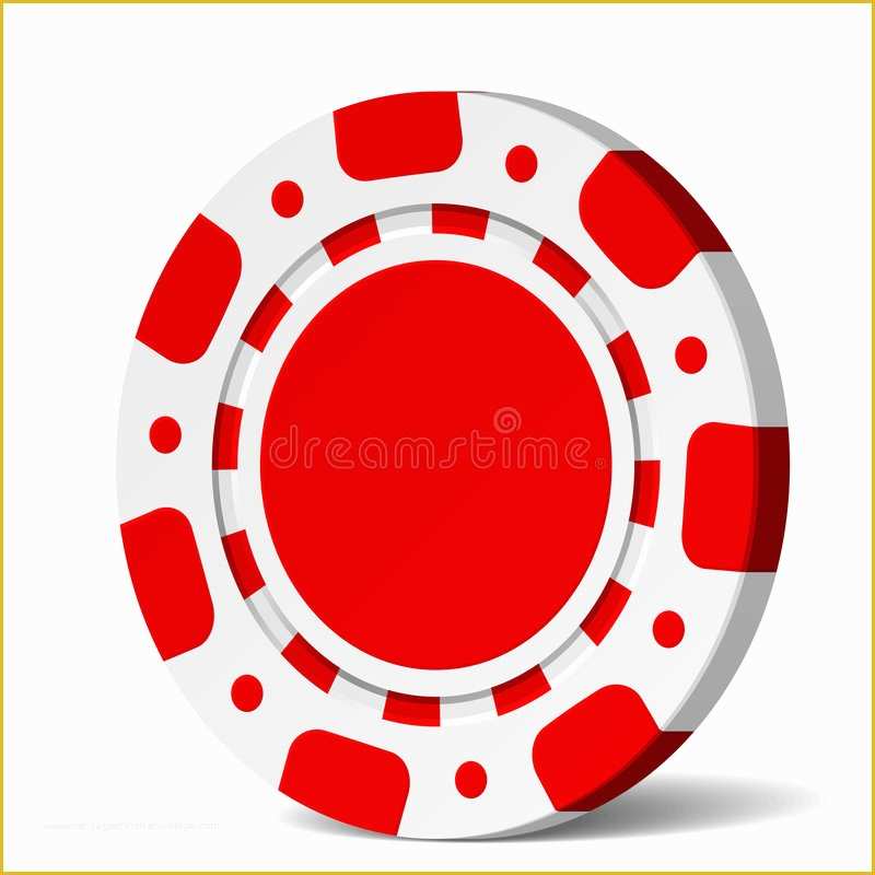 Free Poker Chip Template Of Blank Chip Stock Vector Illustration Of Opportunity