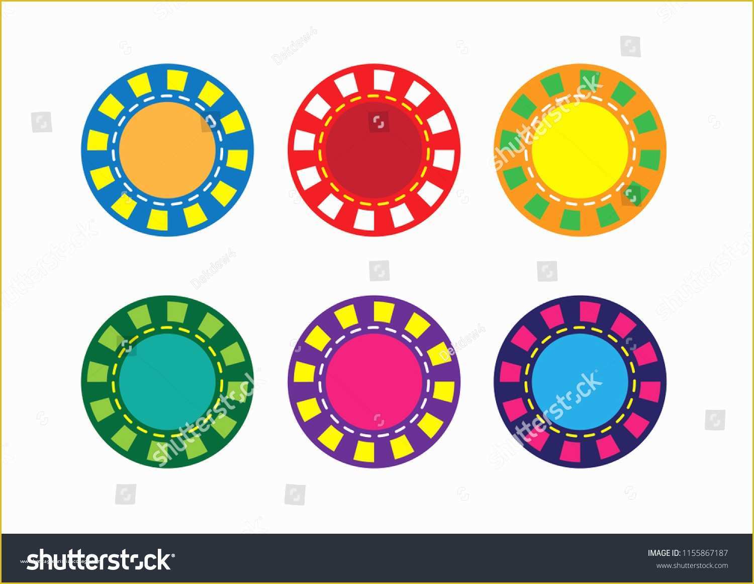 Free Poker Chip Template Of Poker Chip Template