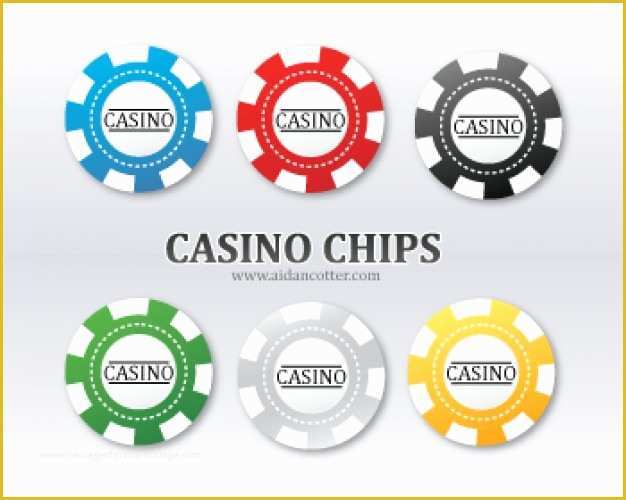 Free Poker Chip Template Of Poker Chip Vectors Vector