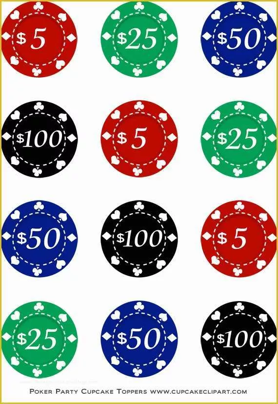 Free Poker Chip Printable Customize