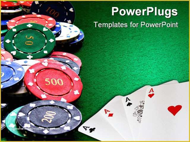 Free Poker Chip Template Of Powerpoint Template Cards and Chips Four