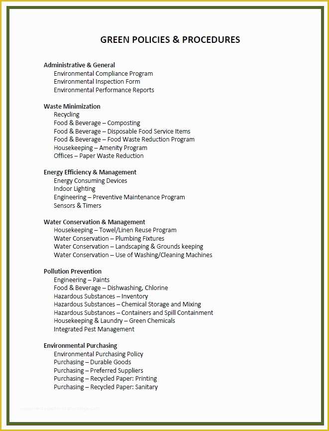 Free Policy and Procedure Manual Template Of Policies and Procedures Template