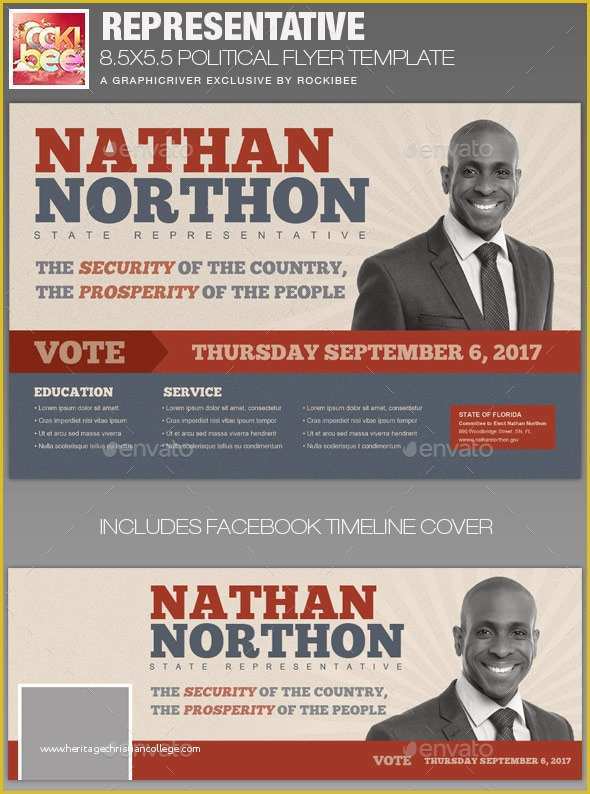 Free Political Campaign Flyer Templates Of Representative Political Flyer Template by Rockibee