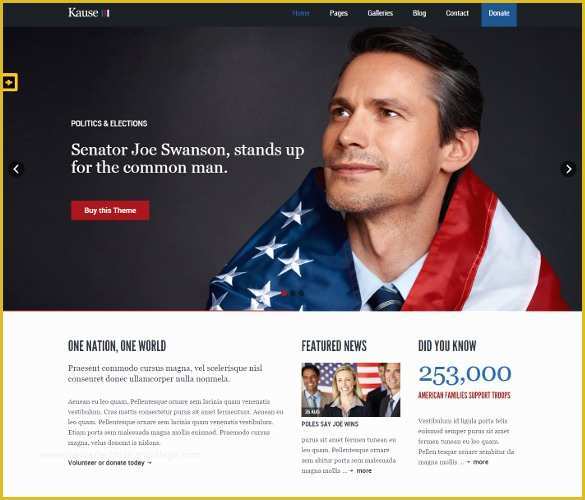 Free Political Website Templates Of 15 Political PHP themes & Templates