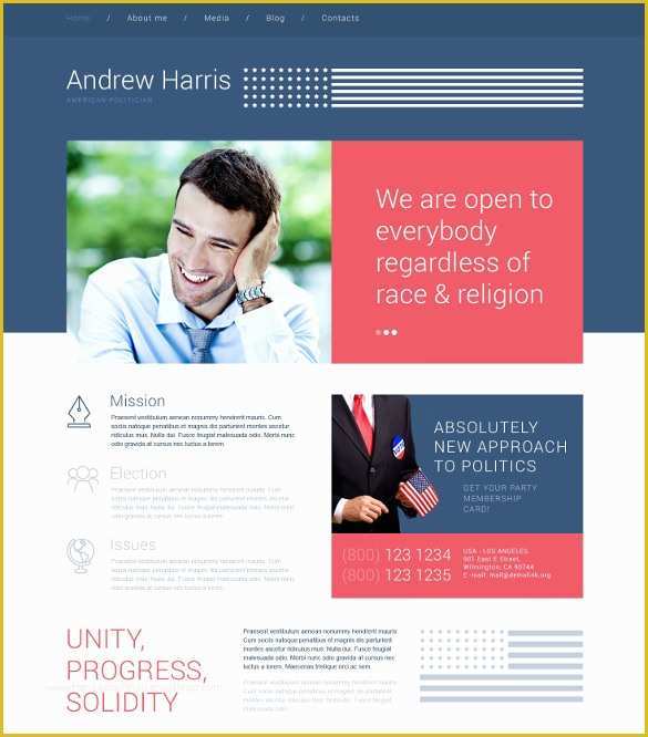 Free Political Website Templates Of 19 Political HTML5 themes &amp; Templates