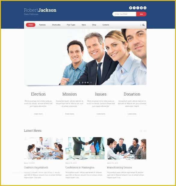 Free Political Website Templates Of 23 Political Website themes & Templates