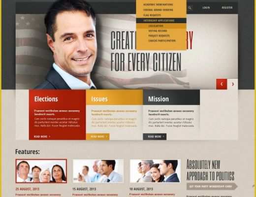Free Political Website Templates Of 23 Political Website themes &amp; Templates