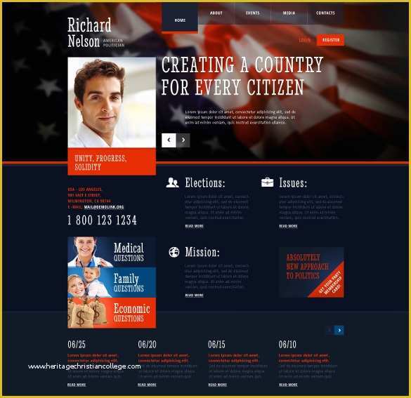 Free Political Website Templates Of 23 Political Website themes & Templates