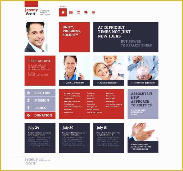 Free Political Website Templates Of 23 Political Website themes & Templates